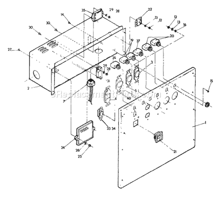 Page H Diagram and Parts List for 9162-7  Briggs and Stratton Generator